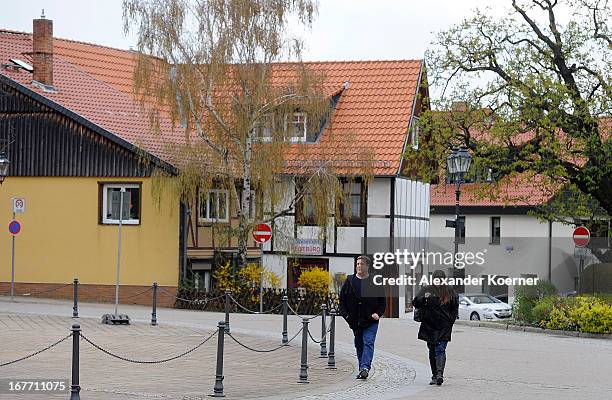 Actor John Goodman and his wife Annabeth Hartzog are seen walking through the city of Ilsenburg on April 28, 2013 in Ilsenburg near Goslar, Germany....