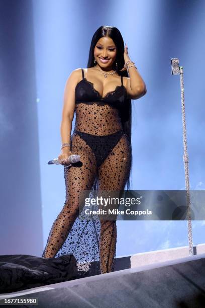 Nicki Minaj performs onstage during the 2023 MTV Video Music Awards at Prudential Center on September 12, 2023 in Newark, New Jersey.