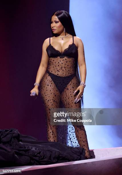 Nicki Minaj performs onstage during the 2023 MTV Video Music Awards at Prudential Center on September 12, 2023 in Newark, New Jersey.