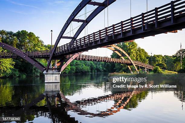 midland michigan bridge - midland stock pictures, royalty-free photos & images