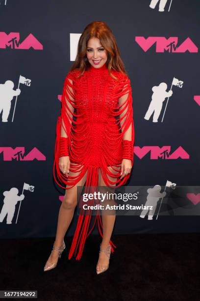 Thalía attends the 2023 Video Music Awards at Prudential Center on September 12, 2023 in Newark, New Jersey.