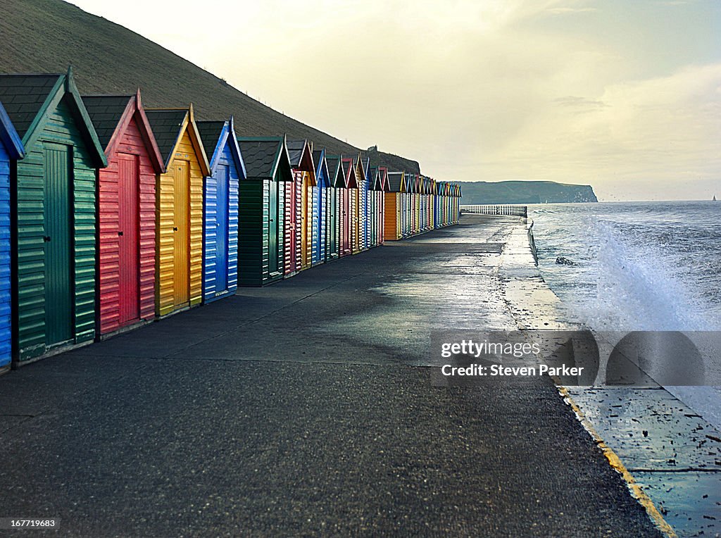 Beach Huts, Whitby.