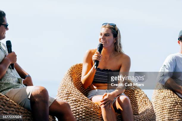 Press Conference prior to the Opening Round at the Surf City El Salvador Longboard Classic on September 19, 2023 at El Sunzal, La Libertad, El...