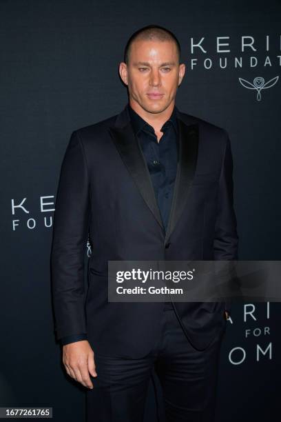 Channing Tatum arrives on the carpet for the Kering Caring for Women Dinner on September 12, 2023 in New York City.