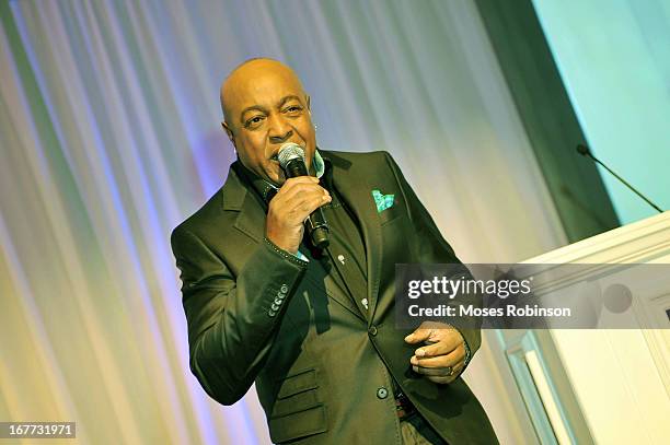 Peabo Bryson performs at the Care For Congo Gala 2013 at the St. Regis Hotel on April 13, 2013 in Atlanta, Georgia.