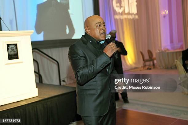 Peabo Bryson performs at the Care For Congo Gala 2013 at the St. Regis Hotel on April 13, 2013 in Atlanta, Georgia.