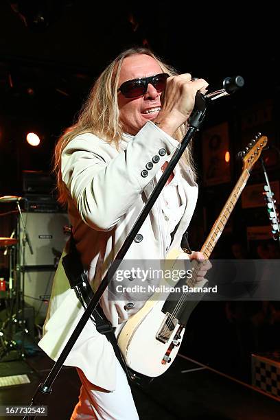 Robin Zander of the band Cheap Trick performs on stage during the 35th Anniversary of Cheap Trick at Budokan at the John Varvatos Bowery NYC store on...