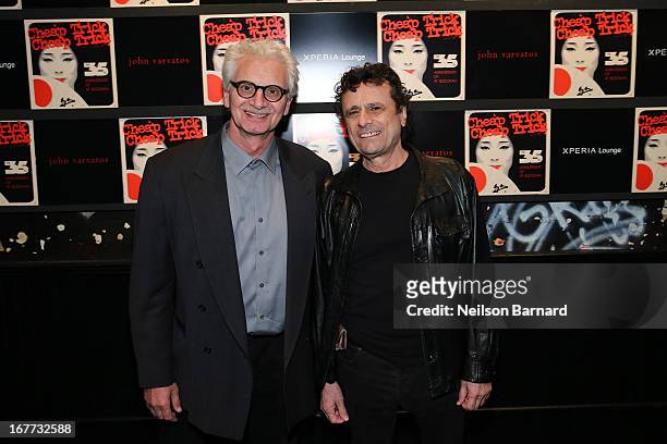 Jack Douglas and Jay Messina attend the 35th Anniversary of Cheap Trick at Budokan at the John Varvatos Bowery NYC store on April 28, 2013 in New...