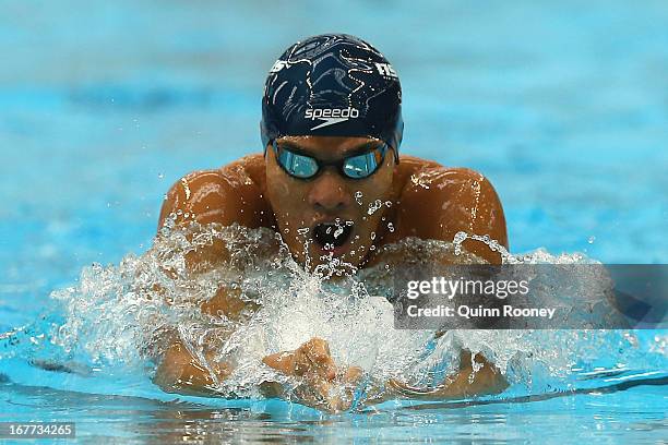 Kenneth To of Australia competes in the Men's 200 Metre Individual Medley Heats during day four of the World Swimming Championships at SA Aquatic and...