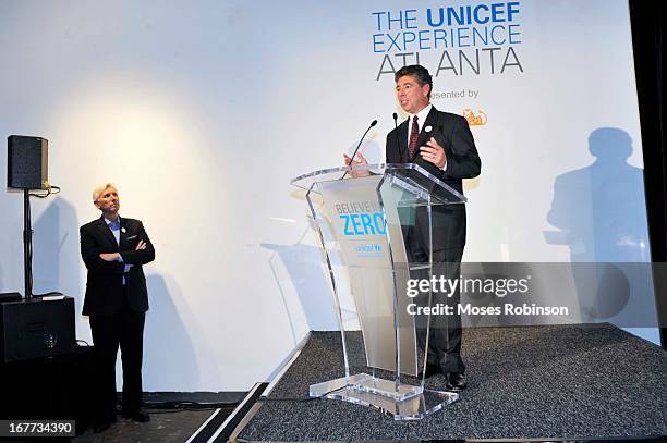 President and UPS International Dan Brutto attends The UNICEF Experience at Mason Murer Fine Art Gallery on April 28, 2013 in Atlanta, Georgia.