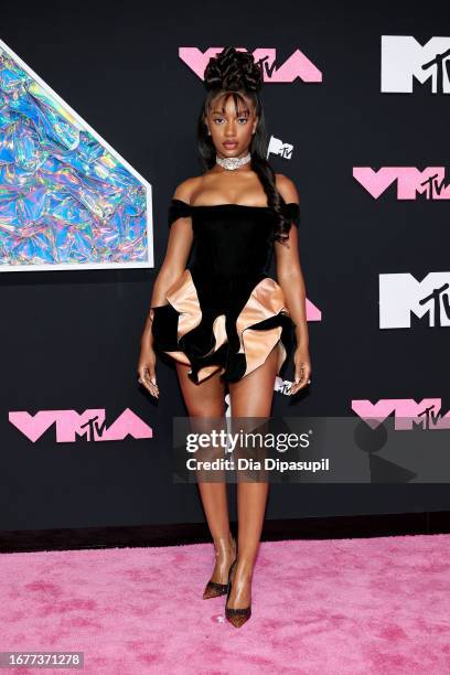 Ayra Starr attends the 2023 MTV Video Music Awards at the Prudential Center on September 12, 2023 in Newark, New Jersey.