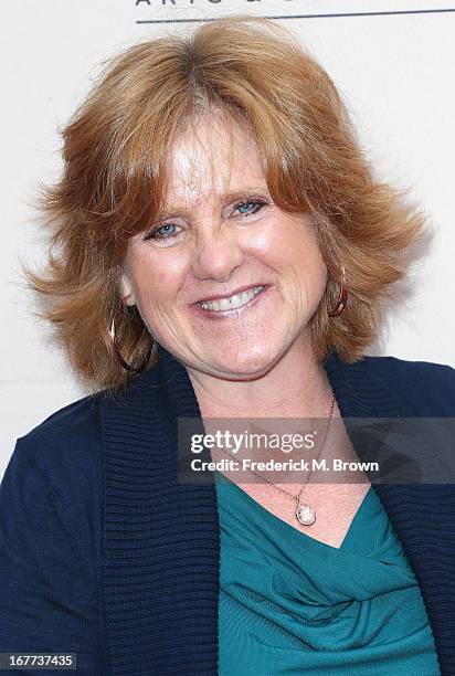 Actress Nancy Cartwright attends the Academy of Television Arts & Sciences' Presents an Evening with Michael Buble at the Wadsworth Theater on April...