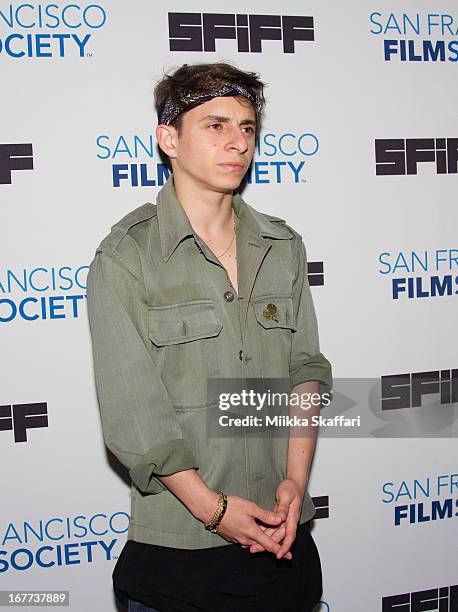 Actor Moises Arias arrives at "The Kings of Summer" premiere at Sundance Kabuki Cinemas on April 28, 2013 in San Francisco, California.