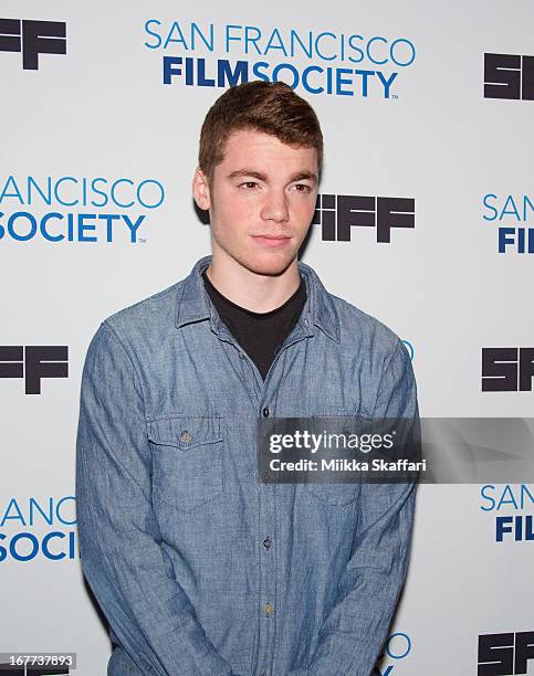 Actor Gabriel Basso arrives at "The Kings of Summer" premiere at Sundance Kabuki Cinemas on April 28, 2013 in San Francisco, California.