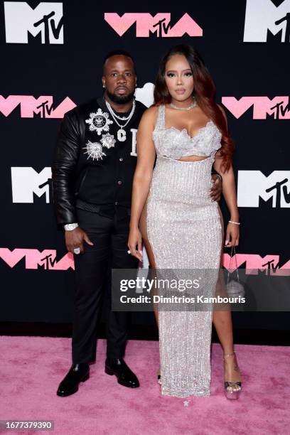 Angela Simmons and Yo Gotti attend the 2023 MTV Video Music Awards at the Prudential Center on September 12, 2023 in Newark, New Jersey.