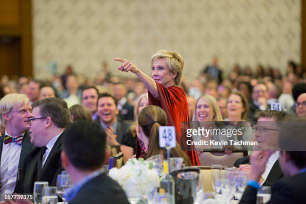 Actress Cloris Leachman attends the 24th Annual GLAAD Media Awards presented by Ketel One and Wells Fargo at JW Marriott Los Angeles at L.A. LIVE on...