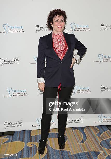 Comedian Ruby Wax attends the Music And The Mind Gala at the Beverly Wilshire Four Seasons Hotel on April 28, 2013 in Beverly Hills, California.