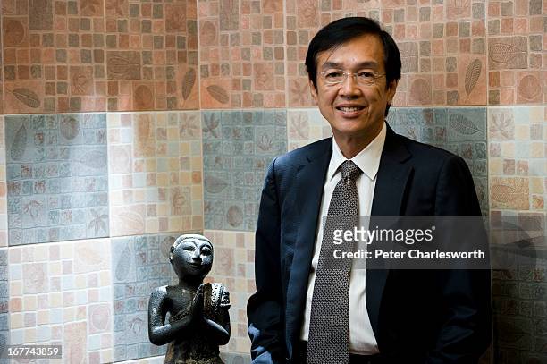 Roongroj Saengsastra, President of Dynasty Ceramic Plc, in the showroom at his main office in Bangkok. His company is Thailand's largest supplier of...