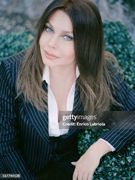 Actress Veronica Lario is photographed for Chi Magazine Italy on
