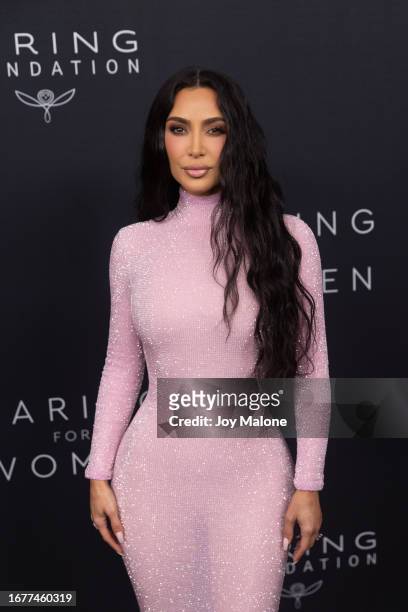 Kim Kardashian attends the Kering Caring For Women Dinner at The Pool on September 12, 2023 in New York City.