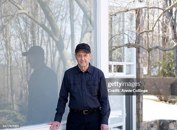 Composer Steve Reich is photographed for the Guardian newspaper on February 26, 2013 in Bedford, New York.