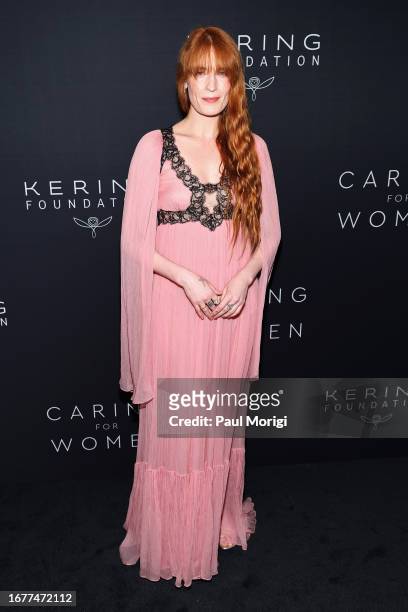 Florence Welch attends the Kering Foundation Second Annual Caring For Women Dinner at The Pool on September 12, 2023 in New York City.