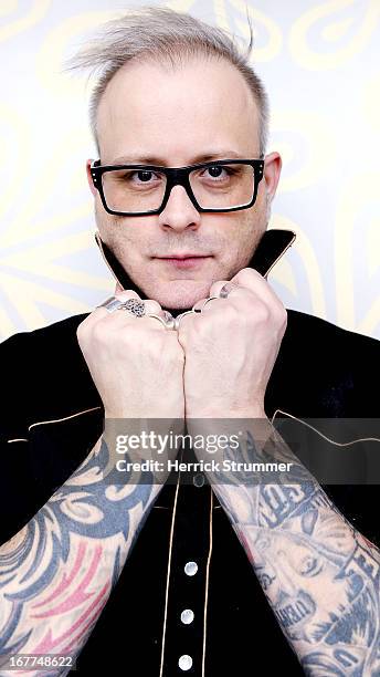 Director Denis Cote poses for a portrait Session for 'Vic Et Flo Ont Vu Un Ours' In Berlin on April 25, 2013 in Berlin, Germany.