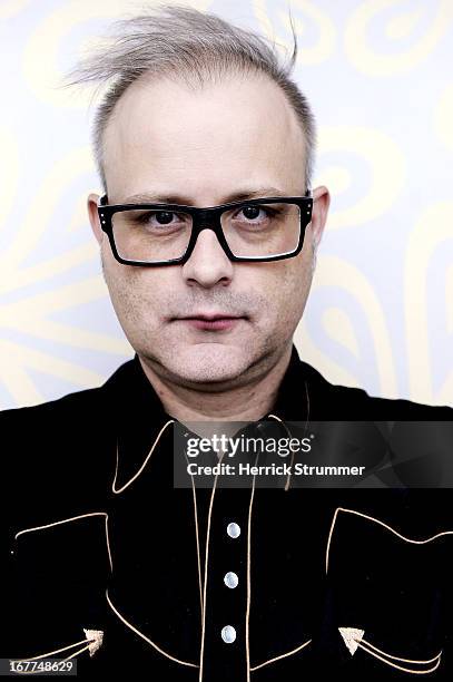 Director Denis Cote poses for a portrait Session for 'Vic Et Flo Ont Vu Un Ours' In Berlin on April 25, 2013 in Berlin, Germany.