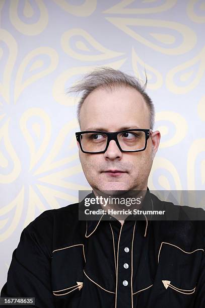 Director Denis Cote poses for a portrait Session for 'Vic Et Flo Ont Vu Un Ours' In Berlin on April 25, 2013 in Berlin, Germany.