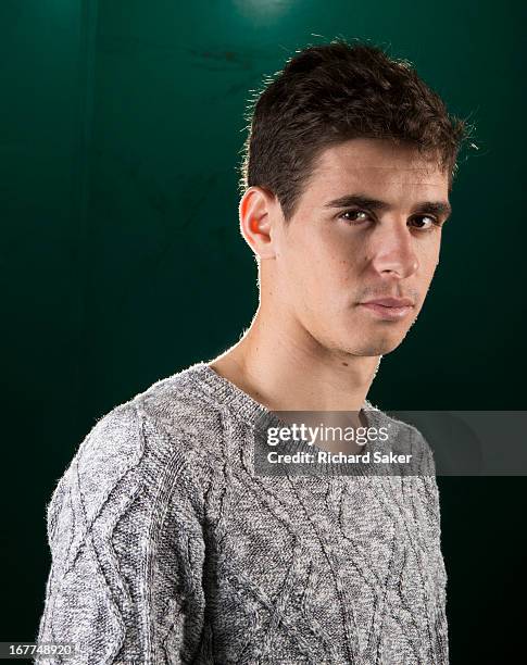 Footballer Oscar dos Santos Emboaba is photographed for the Guardian on March 8, 2013 in London, England.