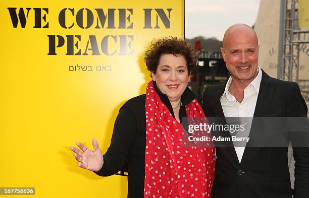 Nicola Galliner and Christian Berkel arrive for the opening of the 19th Jewish Film Festival Berlin & Potsdam on April 29, 2013 in Potsdam, Germany....