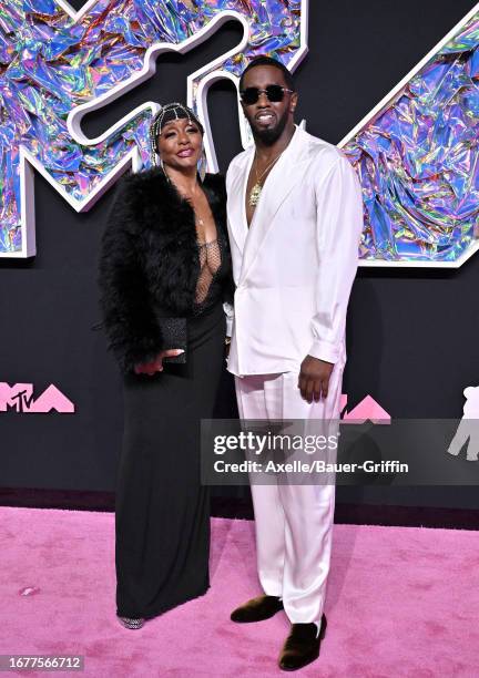 Janice Combs and Diddy attend the 2023 MTV Video Music Awards at Prudential Center on September 12, 2023 in Newark, New Jersey.