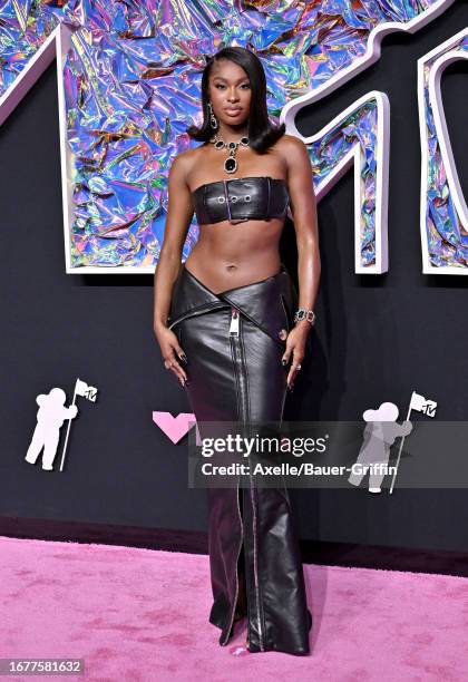 Coco Jones attends the 2023 MTV Video Music Awards at Prudential Center on September 12, 2023 in Newark, New Jersey.