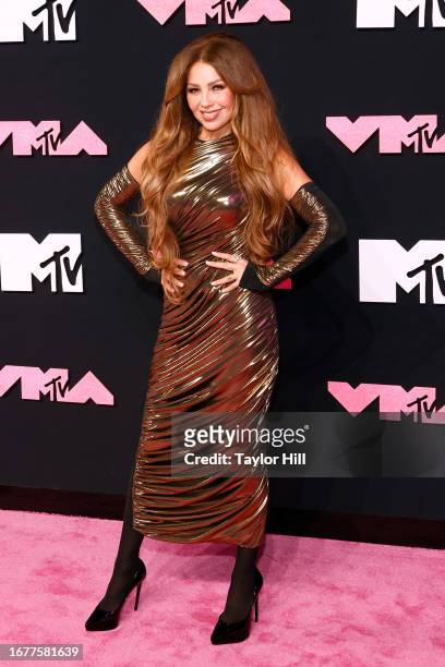 Thalia attends the 2023 MTV Video Music Awards at Prudential Center on September 12, 2023 in Newark, New Jersey.