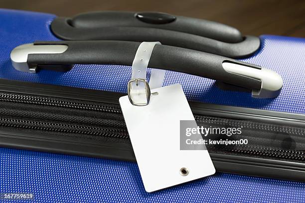 label and luggage - bagagelabel stockfoto's en -beelden