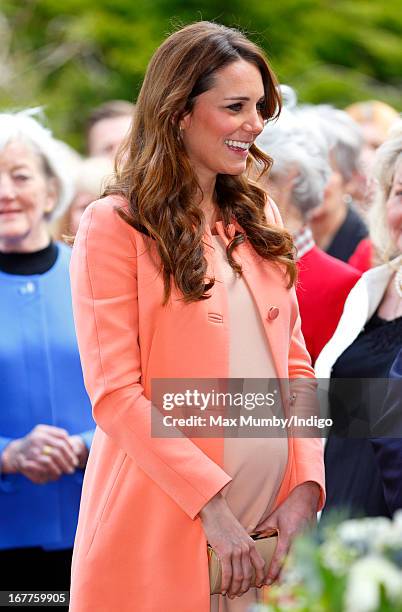 Catherine, Duchess of Cambridge visits Naomi House Children's Hospice, to celebrate Children's Hospice Week 2013 on April 29, 2013 near Winchester,...