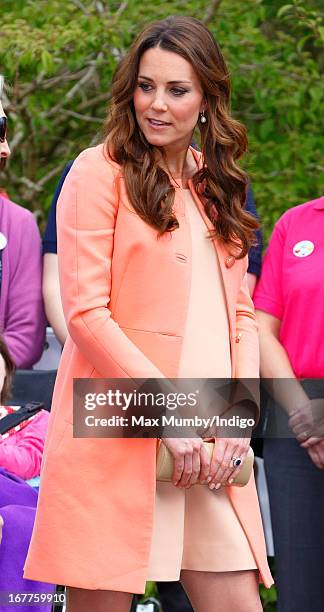 Catherine, Duchess of Cambridge visits Naomi House Children's Hospice, to celebrate Children's Hospice Week 2013 on April 29, 2013 near Winchester,...