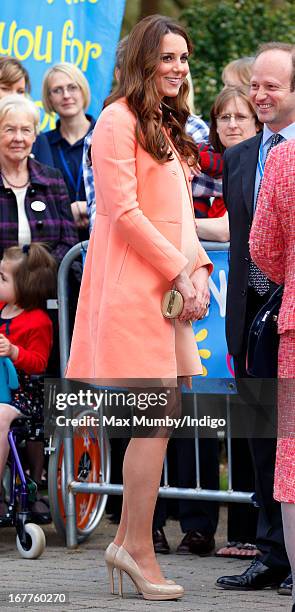 Catherine, Duchess of Cambridge visits Naomi House Children's Hospice, to celebrate Children's Hospice Week 2013 on April 29, 2013 near Winchester,...