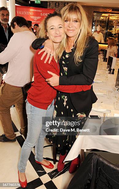 Leah Wood and Jo Wood attend the launch of Cash & Rocket, in aid of the Rush to Zero campaign, at Banca Restaurant on April 29, 2013 in London,...