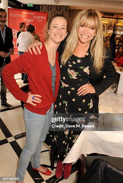 Leah Wood and Jo Wood attend the launch of Cash & Rocket, in aid of the Rush to Zero campaign, at Banca Restaurant on April 29, 2013 in London,...