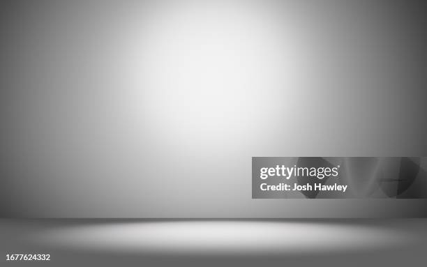 white gray gradient room background - grauer hintergrund stock-fotos und bilder