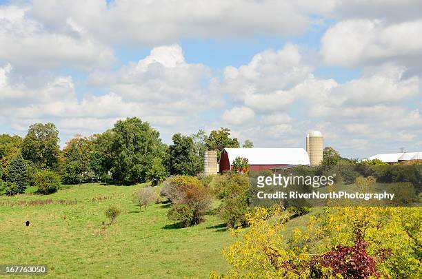 traditional farm - michigan farm stock pictures, royalty-free photos & images