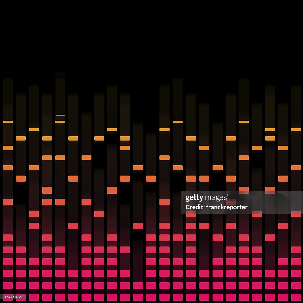 Digital equalizer - purple color