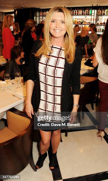 Tina Hobley attends the launch of Cash & Rocket, in aid of the Rush to Zero campaign, at Banca Restaurant on April 29, 2013 in London, England.