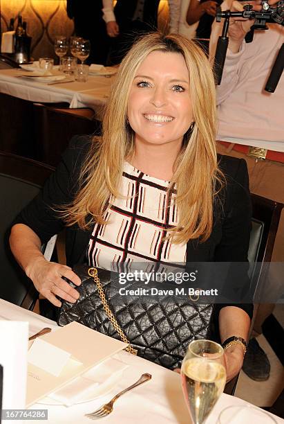 Tina Hobley attends the launch of Cash & Rocket, in aid of the Rush to Zero campaign, at Banca Restaurant on April 29, 2013 in London, England.