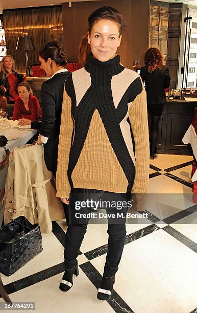 Charlotte Stockdale attends the launch of Cash & Rocket, in aid of the Rush to Zero campaign, at Banca Restaurant on April 29, 2013 in London,...