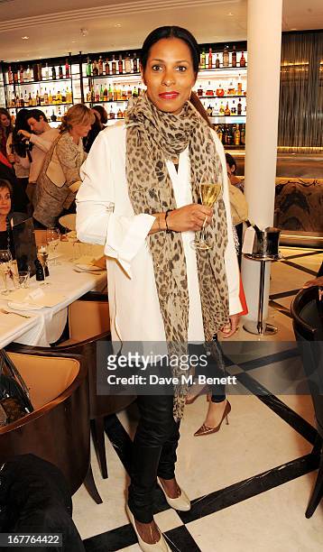 Sherette Dahlstrom attends the launch of Cash & Rocket, in aid of the Rush to Zero campaign, at Banca Restaurant on April 29, 2013 in London, England.