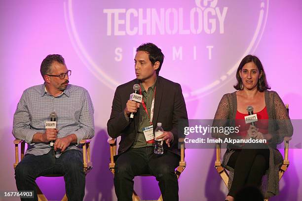 Director of New Media Code and Theory John Gilles, Entertainment Evangelist at Tumblr David Hayes and Chief Marketing Officer at Netbase Lisa Joy...