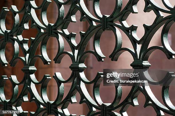 iron grate, close-up - järn bildbanksfoton och bilder