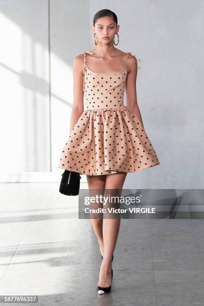 Model walks the runway during the Carolina Herrera Ready to Wear Spring/Summer 2024 fashion show as part of the New York Fashion Week on September...